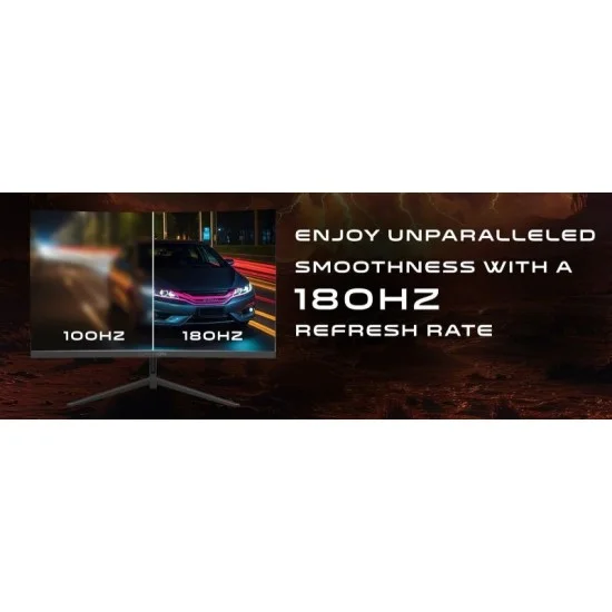 GAMEON GOC27F180VA Pro Series 27" FHD, 180Hz, MPRT 0.5ms, HDMI 2.1, VA Panel Curved Gaming Monitor (Supports PS5) - Black
